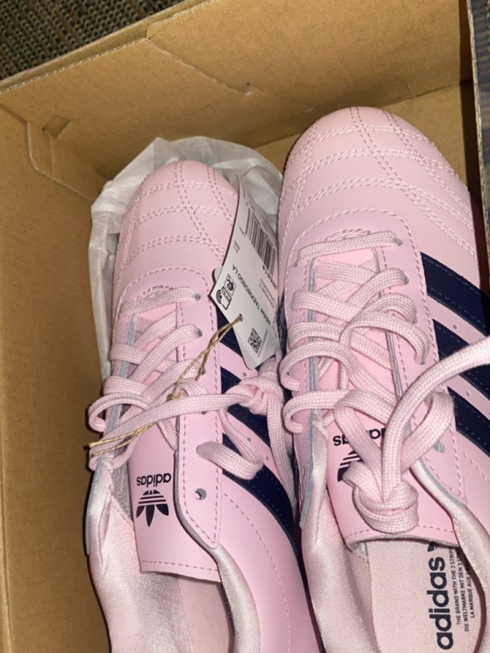 Pink Adidas Taekwando Lace Shoes